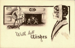 With Best Wishes Greetings Postcard Postcard