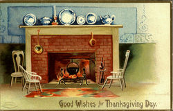 Good Wishes For Thanksgiving Day Postcard Postcard