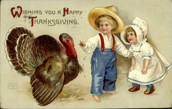 Wishing You A Happy Thanksgiving Postcard