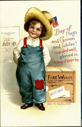 July 4Th 4th of July Postcard Postcard