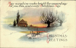 Christmas Greetings Postcard