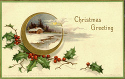 Christmas Greeting Postcard