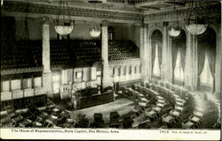 The House Of Representatives, State Capitol Des Moines, IA Postcard Postcard