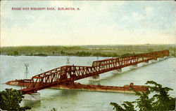 Bridge Over Mississippi River Postcard