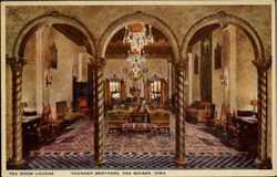 Tea Room Lounge, Younker brothers Postcard