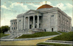 First M. E. Church Des Moines, IA Postcard Postcard