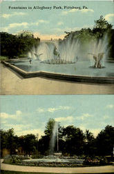 Fountains In Allegheny Park Postcard