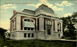 Free Public Library Postcard