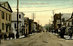 Main Street Looking West Catskill, NY Postcard Postcard