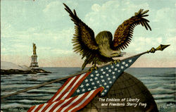 The Emblem Of Liberty Patriotic Postcard Postcard