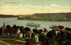 Harbor Bucksport, ME Postcard Postcard