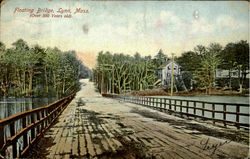 Floating Bridge Lynn, MA Postcard Postcard