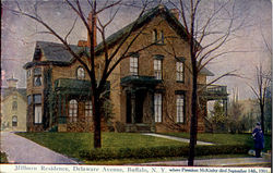 Milburn Residence, Delaware Avenue Buffalo, NY Postcard Postcard