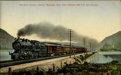 The 20Th Century Limited Trains, Railroad Postcard Postcard