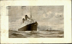 Cunard R.M.S. Carmania And Caronia Postcard