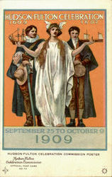 Hudson - Fulton Celebration Poster Postcard