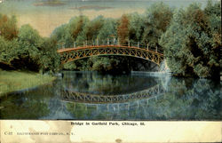 Bridge In Garfield Park Chicago, IL Postcard Postcard