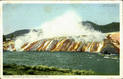 Excelsior Geyser, Yellowstone Park Postcard