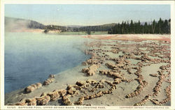 Sapphire Pool, Yellowstone Park Wyoming Yellowstone National Park Postcard Postcard