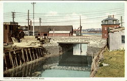 Old North Bridge Salem, MA Postcard Postcard