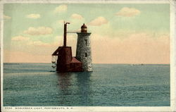 Whaleback Light Portsmouth, NH Postcard Postcard