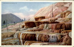 Pulpit Terraces, Yellowstone Park Wyoming Yellowstone National Park Postcard Postcard