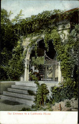 The Entrance To A California Home Postcard