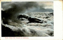 Scene Above The Clouds In California Postcard