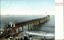 Pier At Santa Barbara Postcard