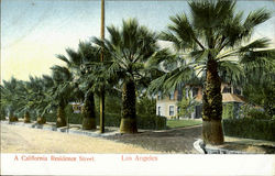 A California Resident Street Postcard