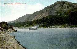 Steamer On Columbia River Steamers Postcard Postcard