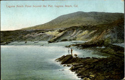 Laguna Beach Point Beyond The Pier California Postcard Postcard