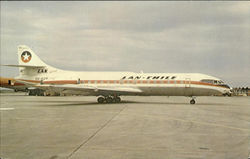 Lan-Chile Sud Caravelle 6R Aircraft Postcard Postcard