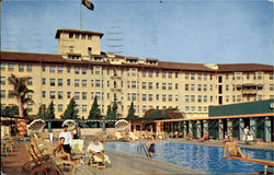 Los Angeles Ambassador Sun Club Postcard