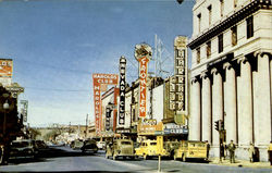 Looking North On Virginia Street Reno, NV Postcard Postcard