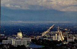 Night View Showing The State Capitol Postcard