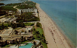 Aerial View Of Beautiful Lantana Beach Postcard