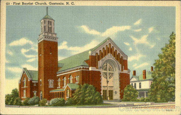 First Baptist Church Gastonia NC   Card00613 Fr 