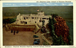 Cheyenne Lodge - Summit Of Cheyenne Mountain, Cheyenne Mountain Highway Colorado Springs, CO Postcard Postcard