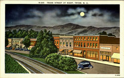 Trade Street At Night Postcard