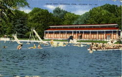 Grant Park Swimming Pool Atlanta, GA Postcard Postcard