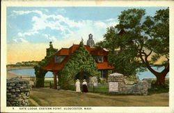 Gate Lodge, Eastern Point Postcard