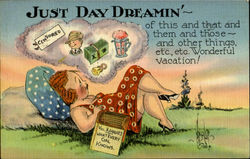 Just Day Dreaming Vacation Travel Postcard Postcard