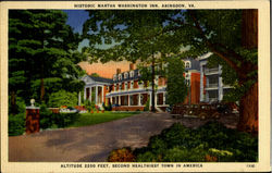 Historic Martha Washington Inn Postcard