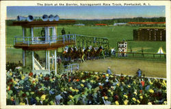 The Start At The Barrier Pawtucket, RI Postcard Postcard