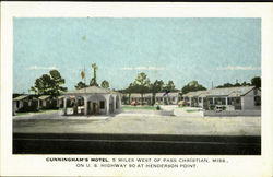 Cunningham's Motel, U. S. Highway 90 Postcard