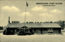 Greyhound Post House Coldwater, MI Postcard Postcard