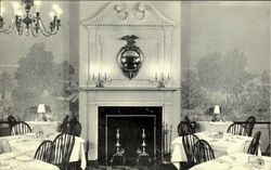 The Fireplace Harding's Colonial Room, 21 South Wabash Avenue Chicago, IL Postcard Postcard