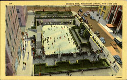 Skating Rink, Rockefeler Center New York City, NY Postcard Postcard