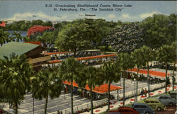 Overlooking Shuffleboard Courts, Mirror Lake St. Petersburg, FL Postcard Postcard